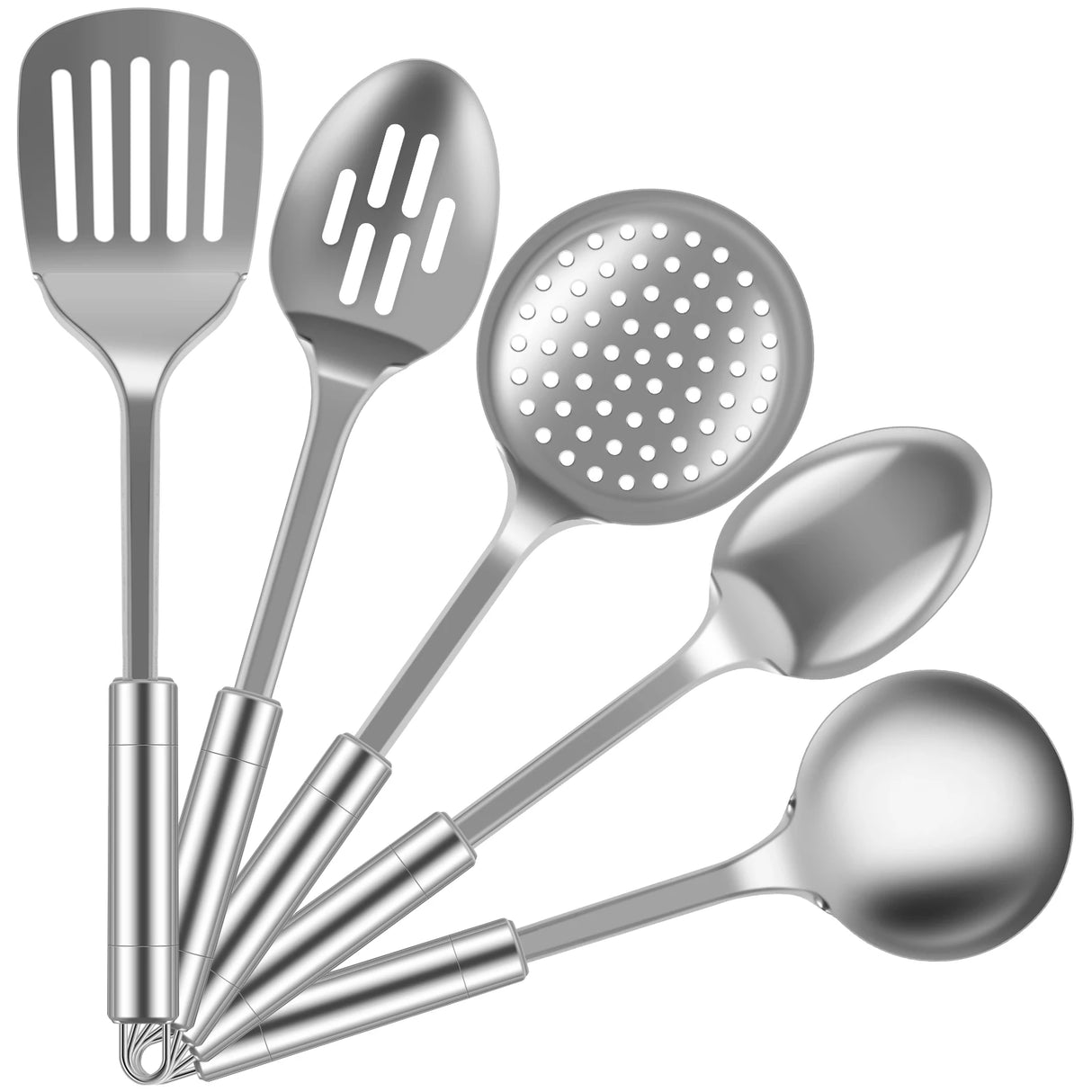 5-Piece Stainless Steel Cooking Utensil Set
