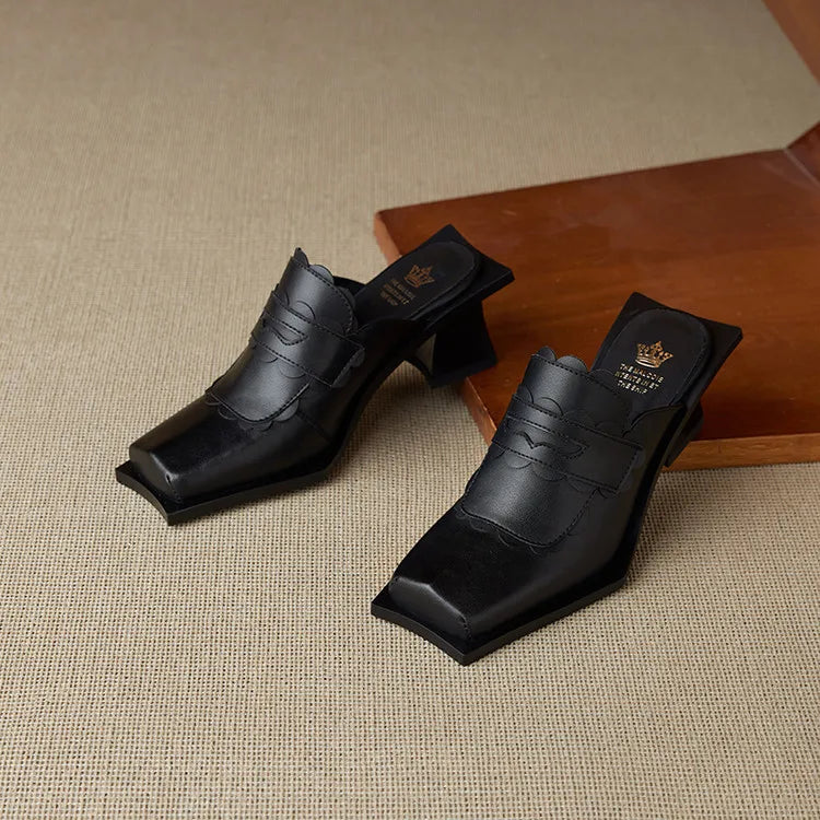 Women Rhinestone Mules Luxury Slippers