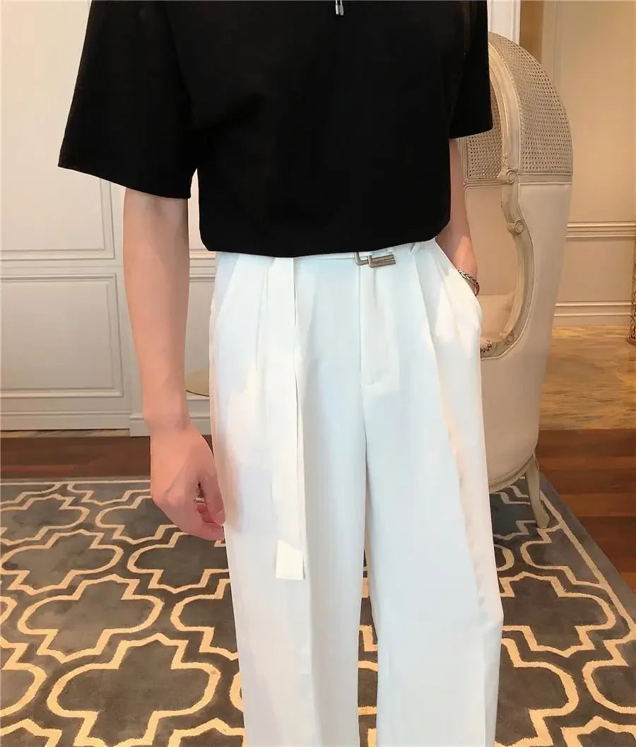 Men's Plus Size White Suit Pants – Formal Trousers