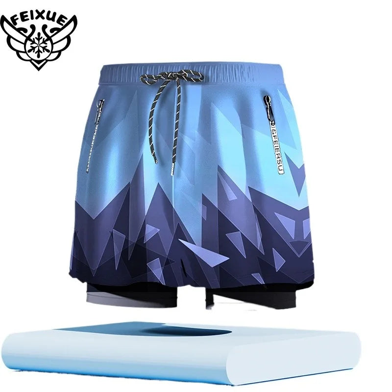 Men's Plus Size Beach Swim Shorts