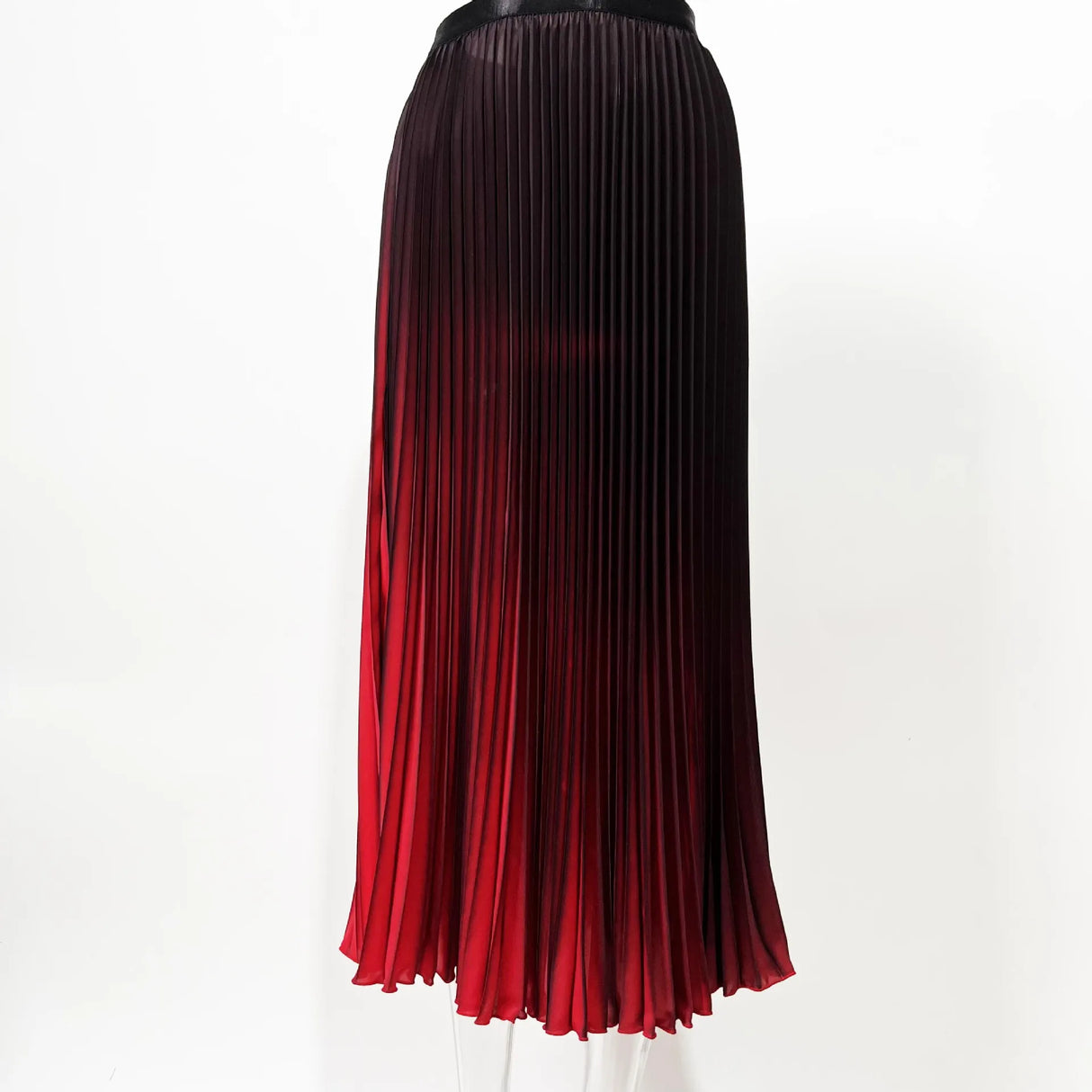 Women Gradient Pleated Skirt