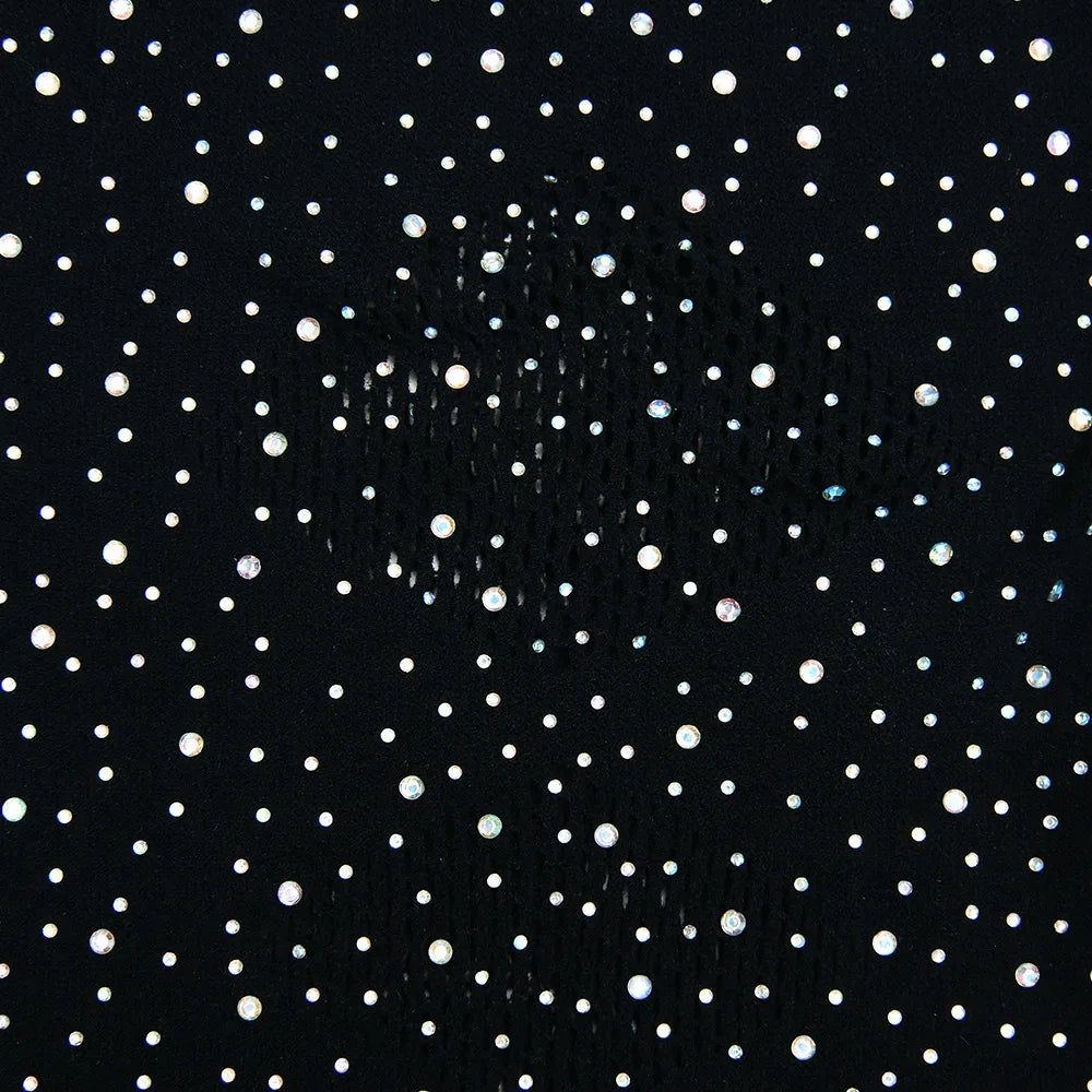 Women's Knitted Rhinestone Long Sleeve Bodysuit – Sexy Y2K Outfit