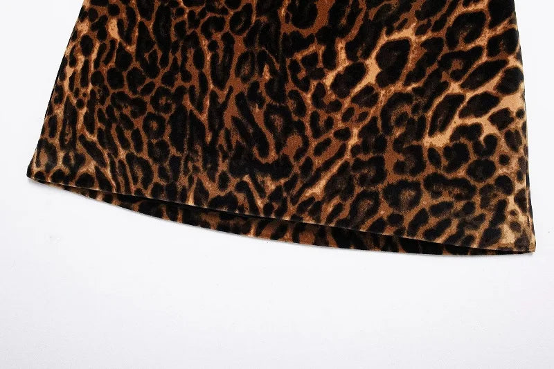 Velvra™ – Leopard Velvet Blazer Set (Luxury Print, Office to Evening Fashion)