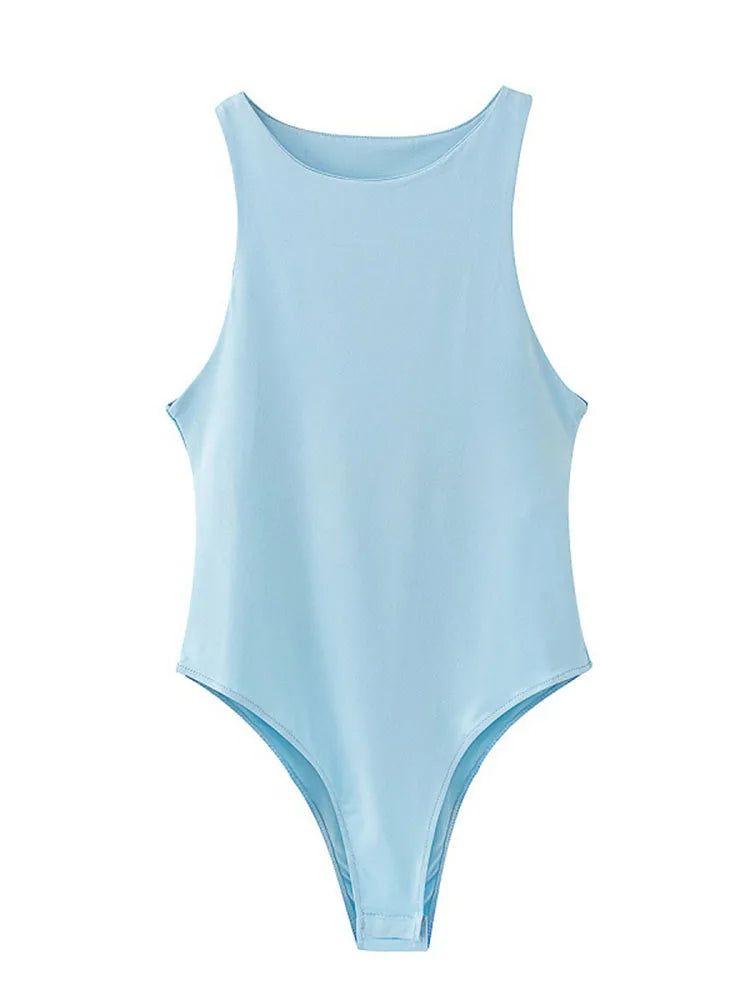 Women Solid Bodycon Club Bodysuit