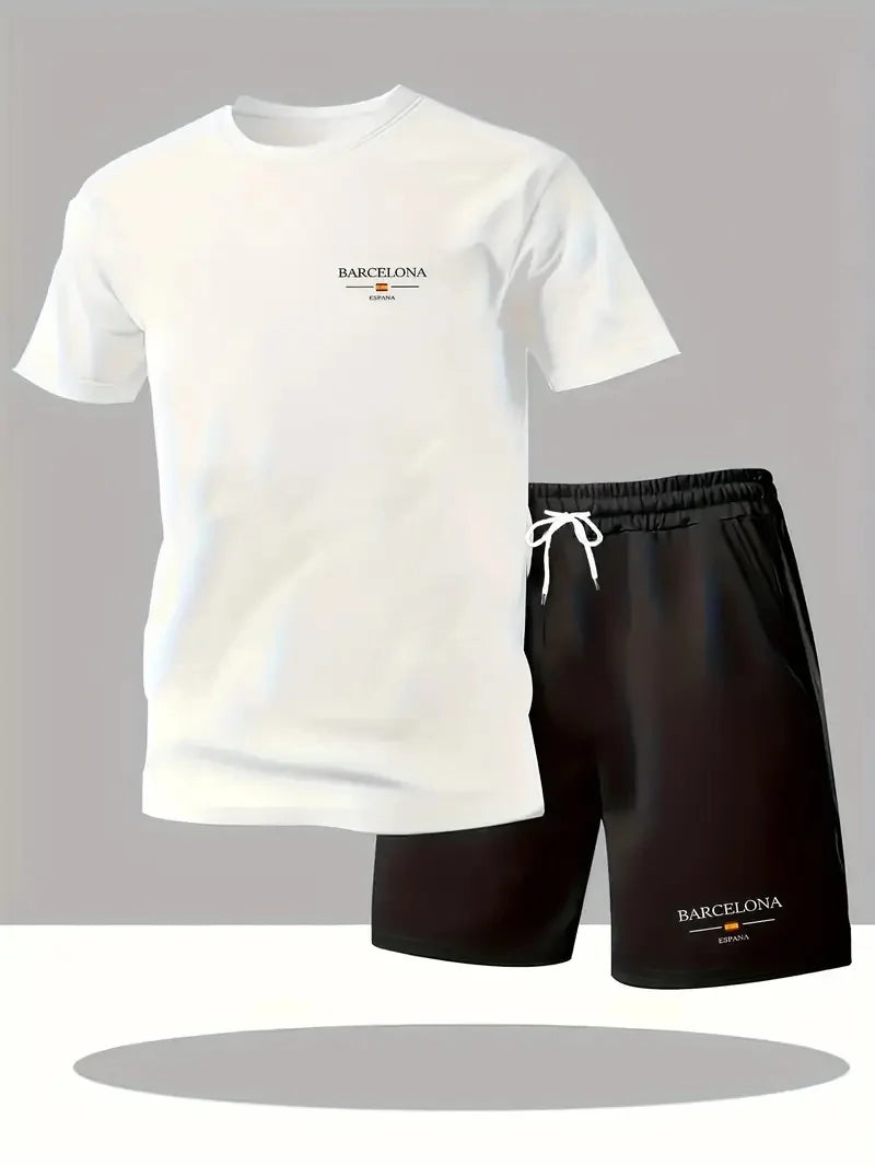 Men Cotton Shorts Set