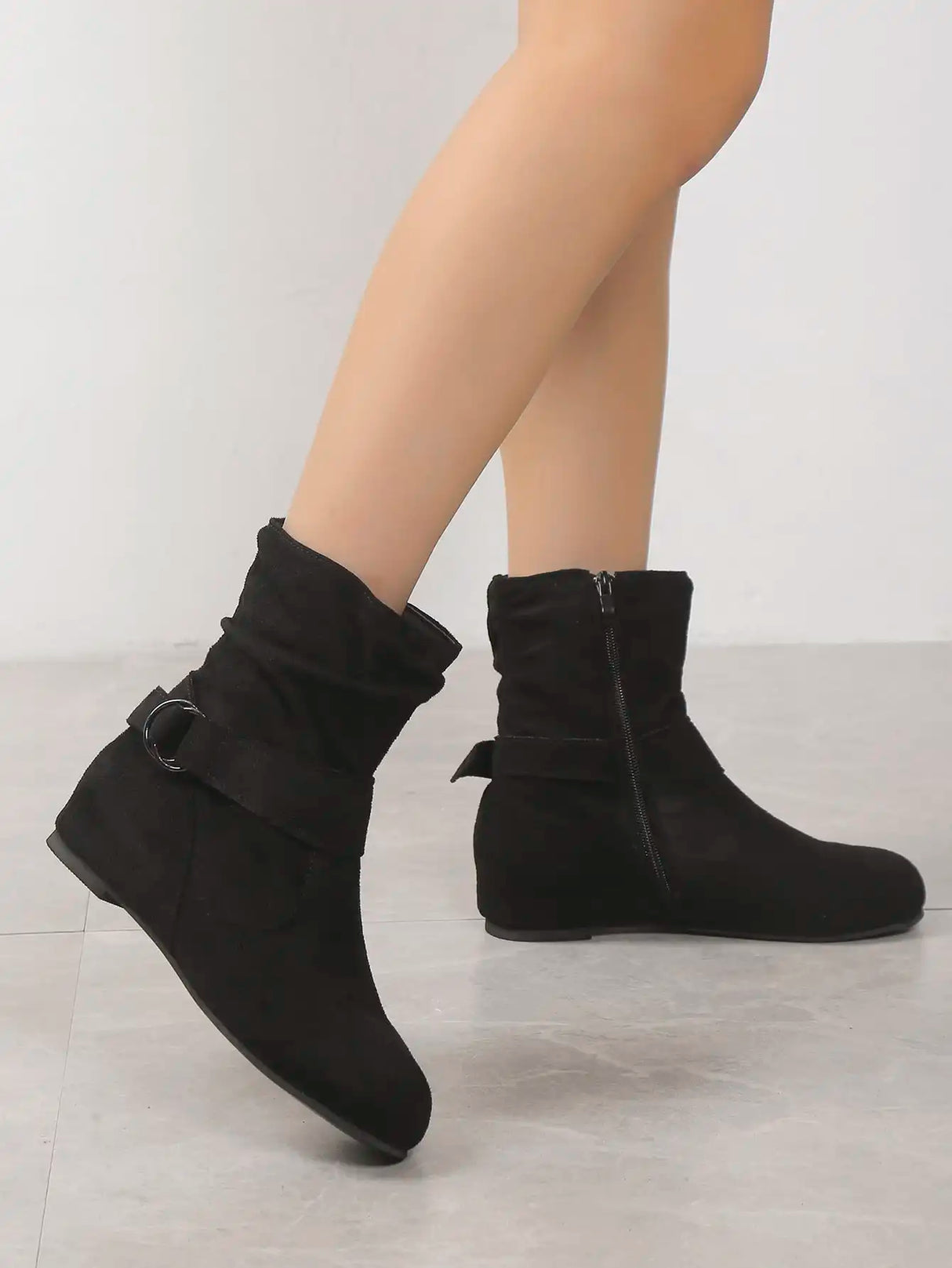 Women Ankle Boots Square Heel Trendy Boots
