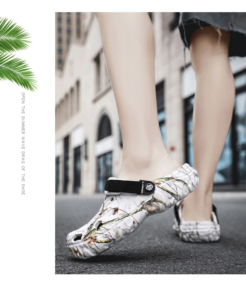 Men Summer Lightweight Garden Slippers