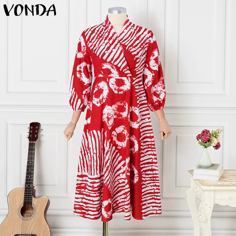 Women Printed Boho Maxi Dress