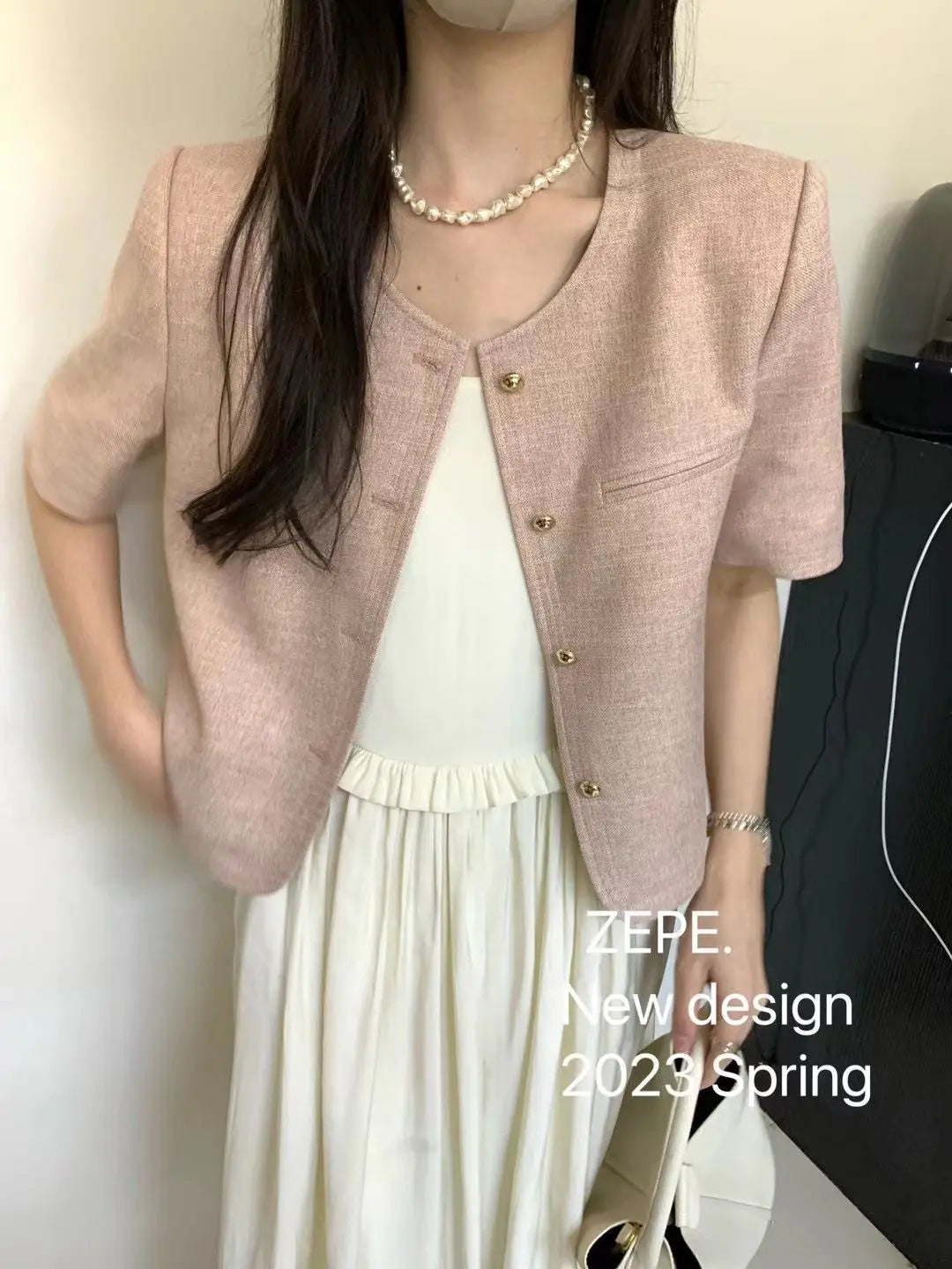 Korean Short Sleeve Summer Occasion Jacket