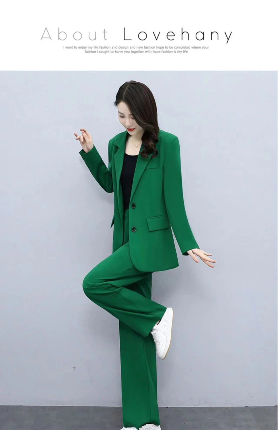 Setique™ – Blazer & Pant Set (2-Piece, Korean Loose Suit for Office & Everyday)