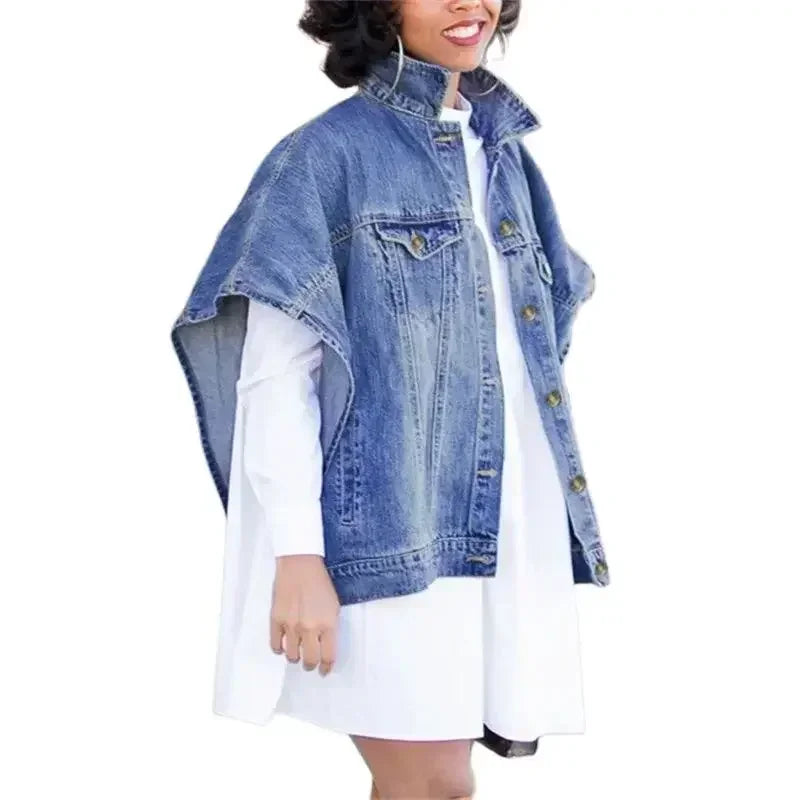 Women’s Sleeveless Vintage Denim Cardigan Coat