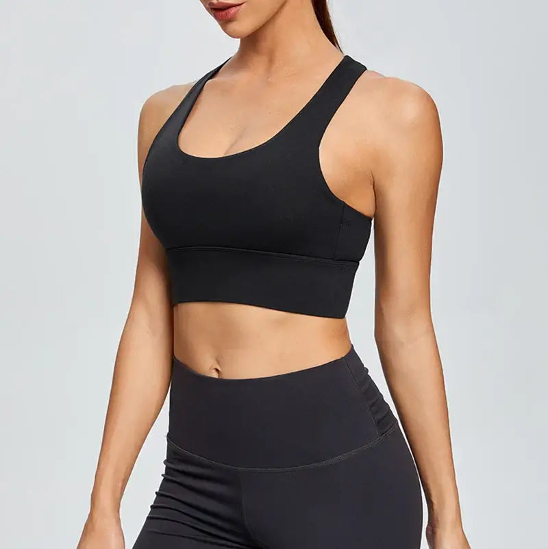 Women Cross Back Sports Bra Plus Size