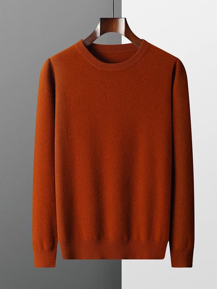 Men Merino Wool Pullover Sweater