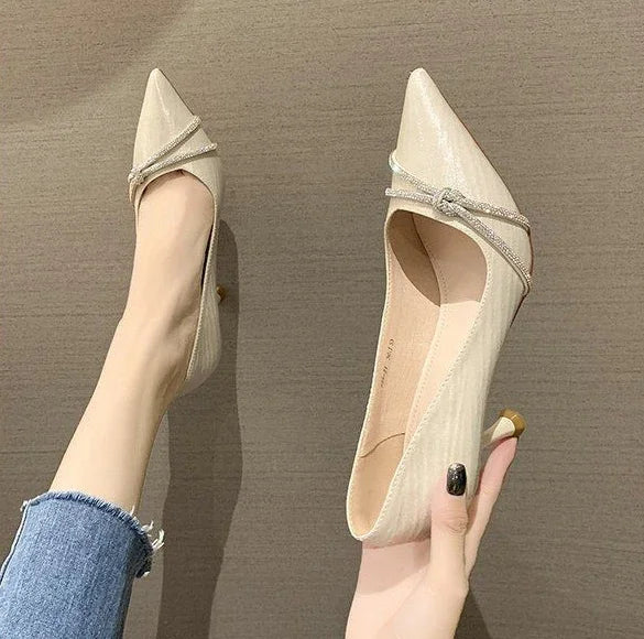 Korean Style Women Pumps Formal Non-Slip Shoes