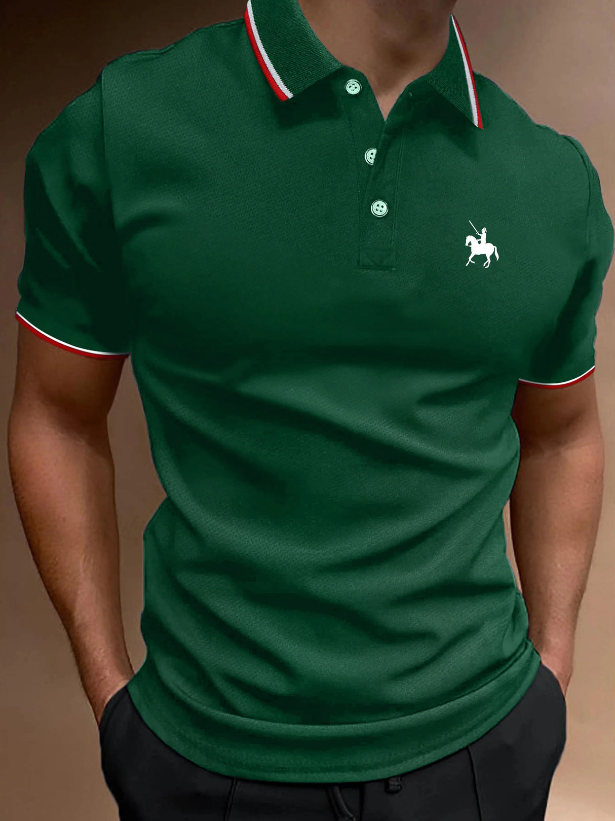 Men Summer Cotton Polo Shirt