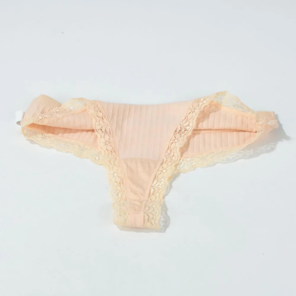 Women Mid-Rise Lace Thong