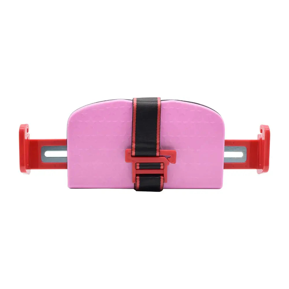Minifold portable baby car seat safety in pink and red, suitable for children aged 1-6 years, made in China.
