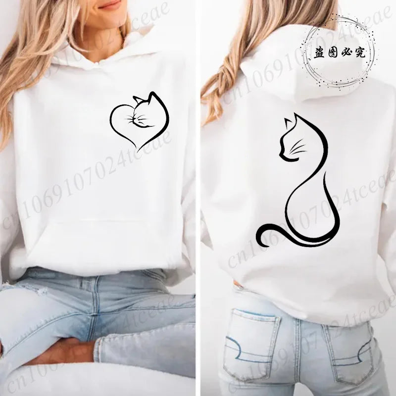 Women's Cat Lover Fleece Sweatshirt