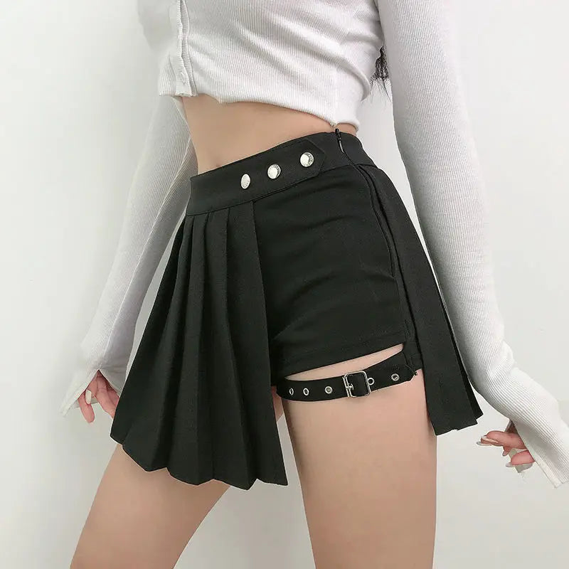 Women Gothic Patchwork Mini Skirt
