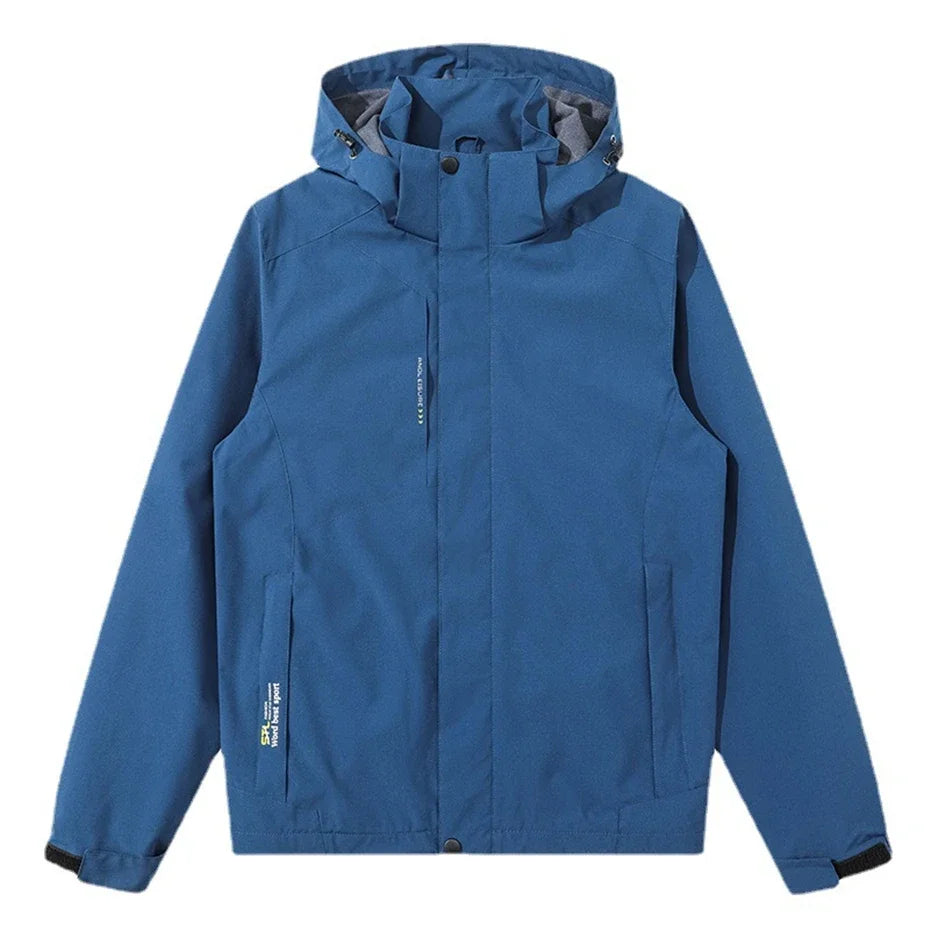 Men's Plus Size Waterproof Windbreaker