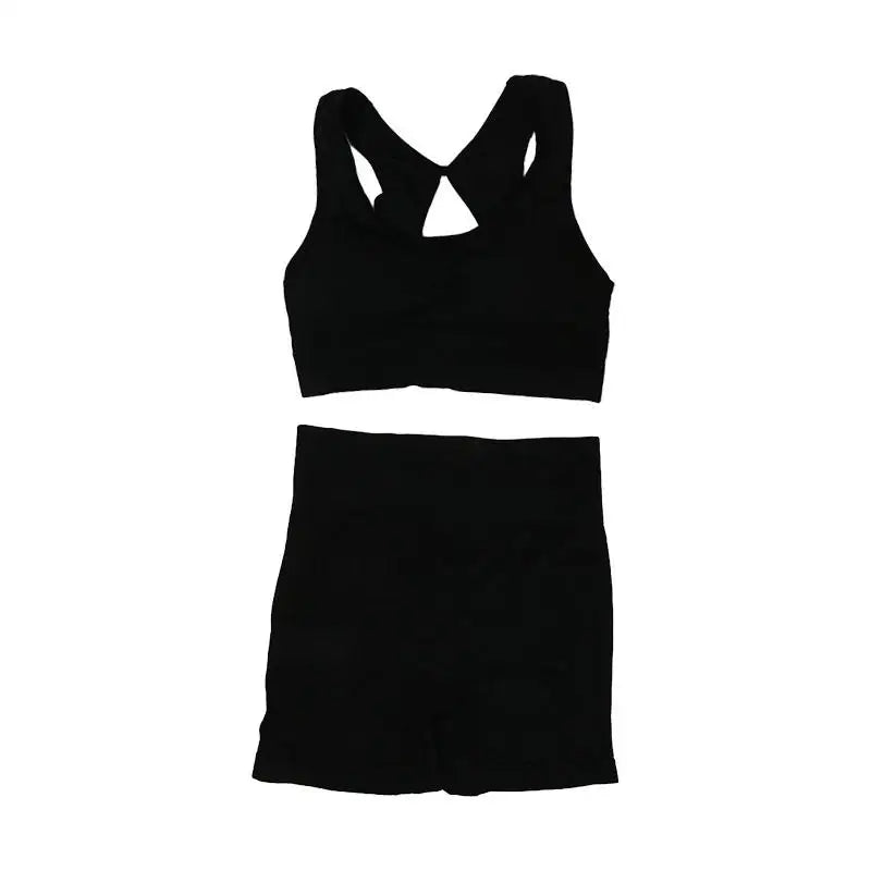 Women Yoga Vest & Shorts Set