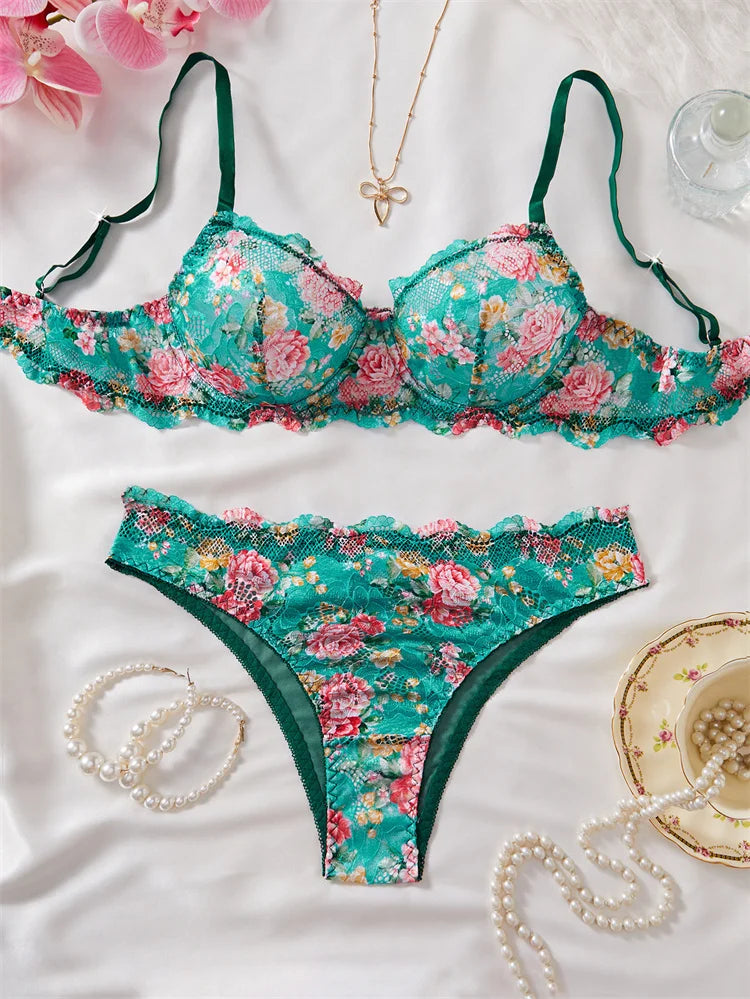 Women Romantic Lace Set