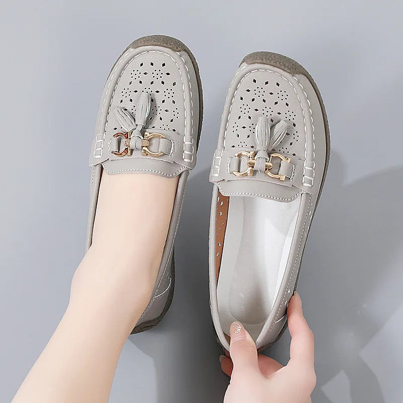 Round Toe Nurse Loafers – Soft Sole & Non-slip 2025