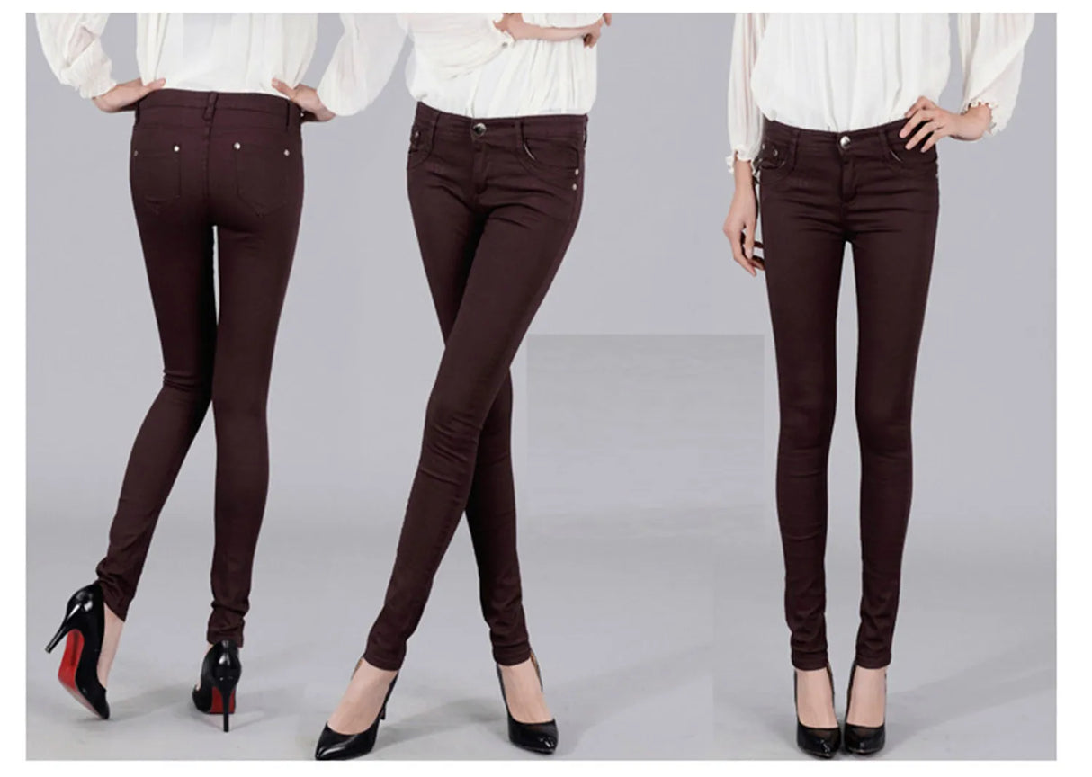 Women White Office Pants