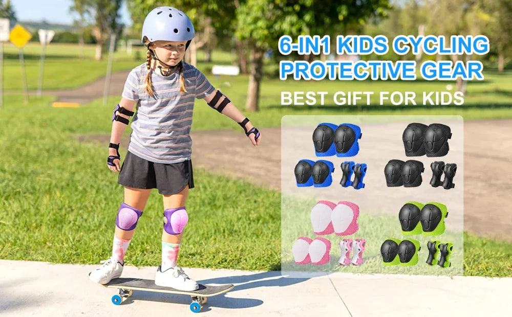 Kids Protective Gear Set with Knee & Elbow Pads