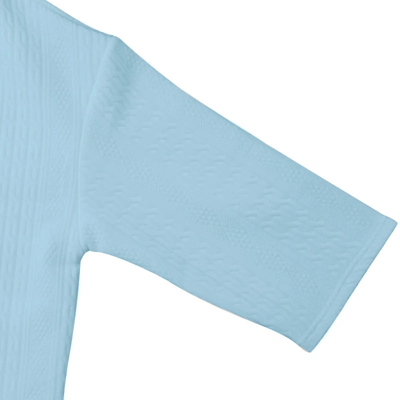 Men Jacquard Shorts Set