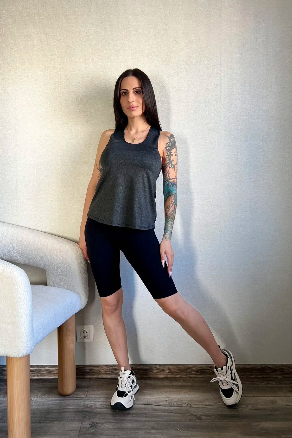 Women Sleeveless Racerback Yoga Tank Top