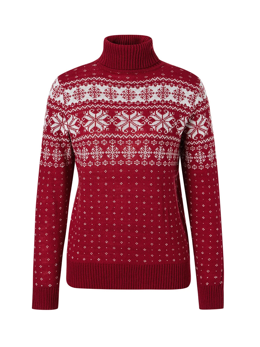 Women Christmas Print Sweater