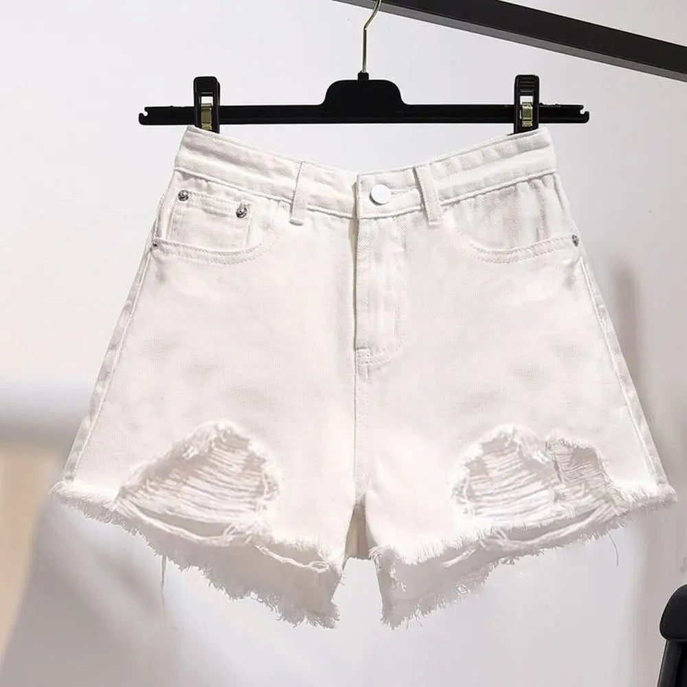 Summer Women's High Waist Cowboy Denim Shorts
