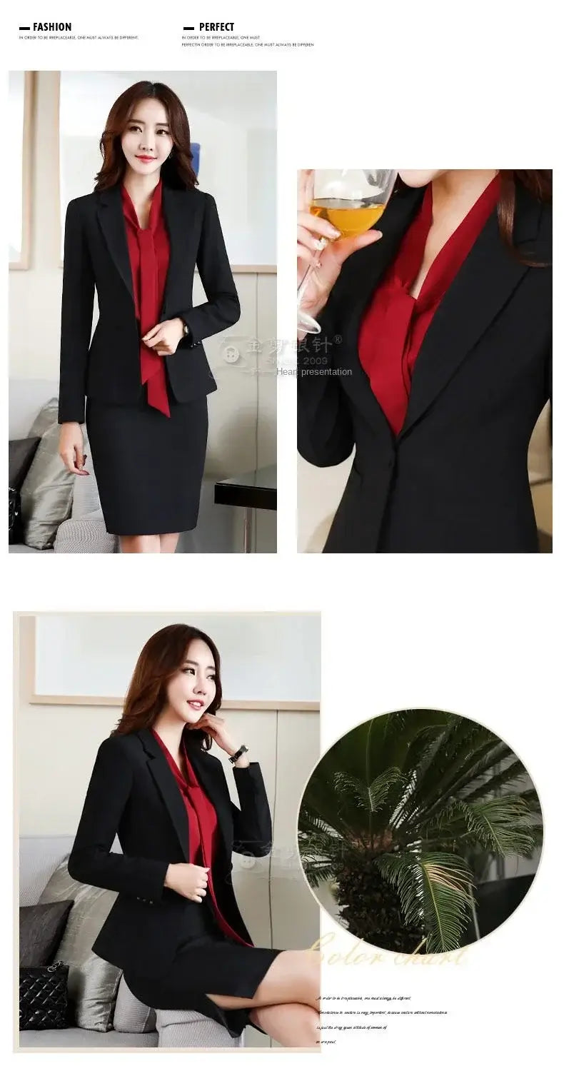 Women Classic Work Blazer Jacket