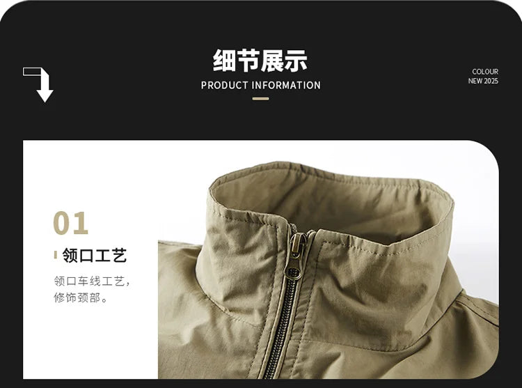 Men's Plus Size Summer Vest Jacket 2025