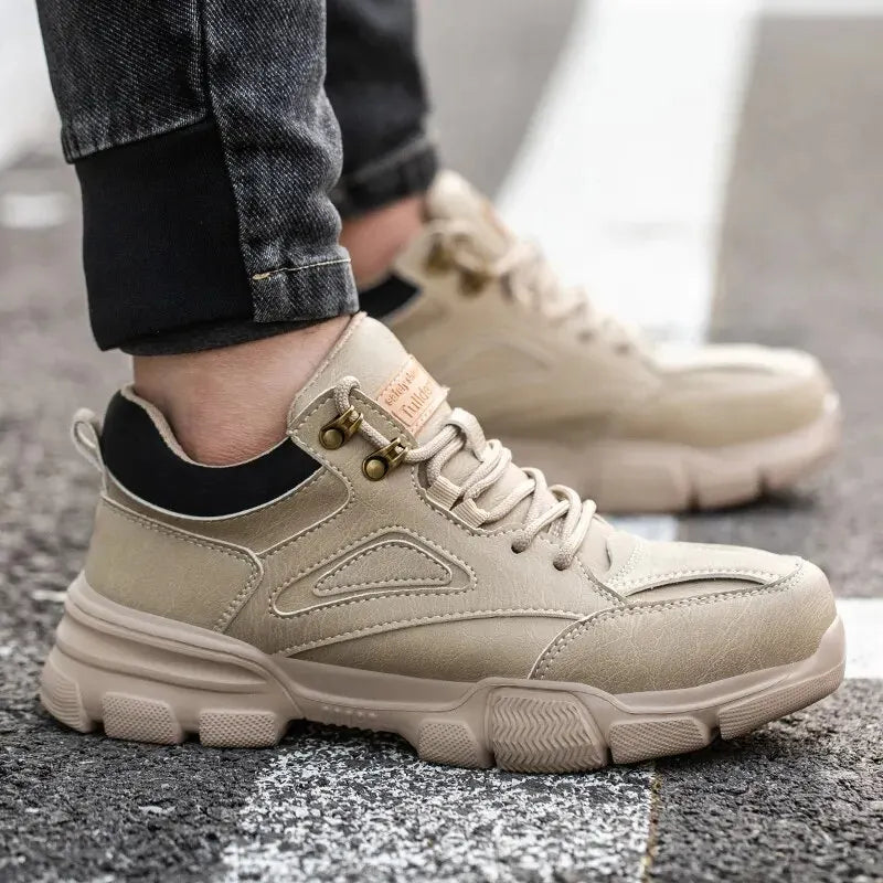 Men Steel Wire Safety Work Sneakers