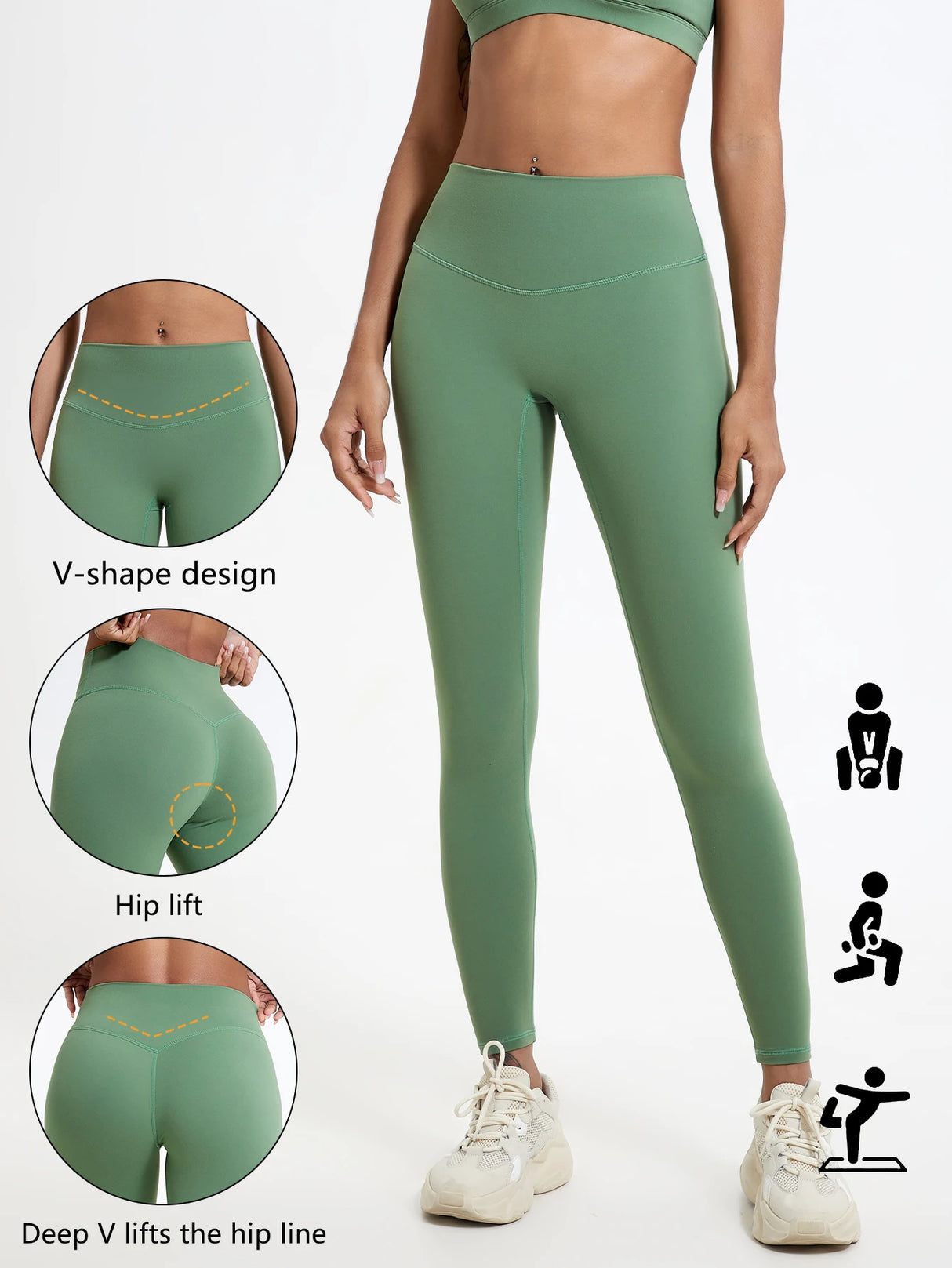 Hearuisavy High Waist Quick-Dry Women's Yoga Leggings – Super Soft Fabric