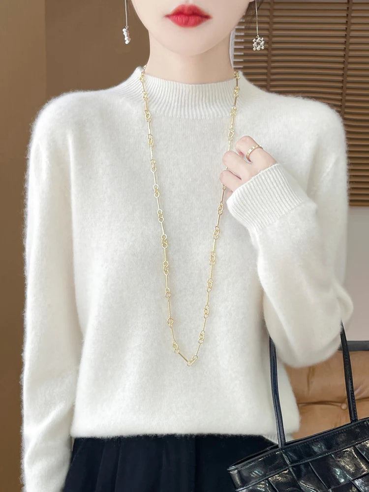 Women's Merino Wool Knit Pullover