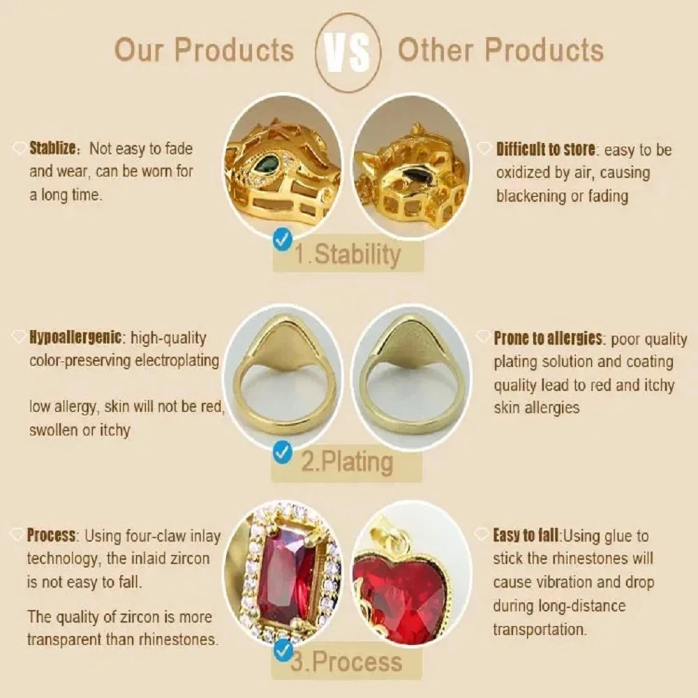 Women’s Gold Jewelry Set with Earrings & Necklace