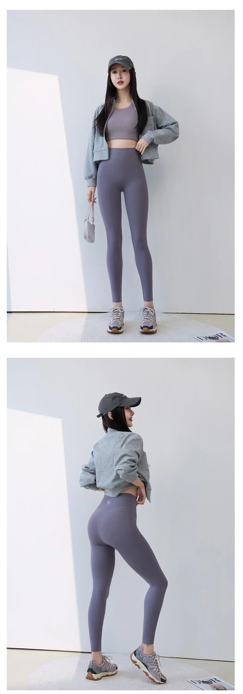 Women High Waist Push Up Sharkskin Leggings