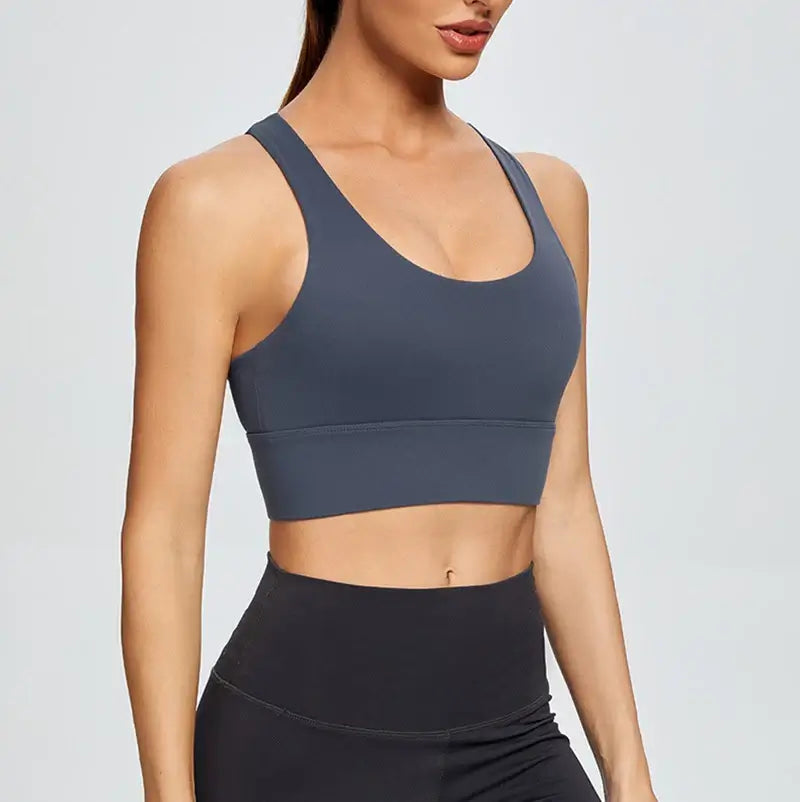 Women Cross Back Sports Bra Plus Size