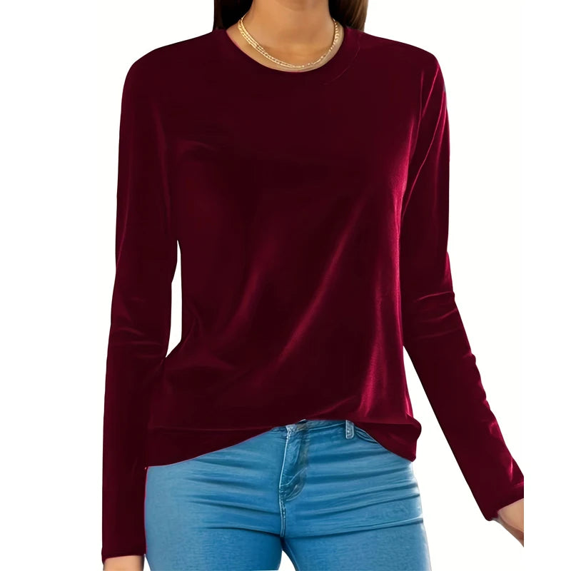 Women's Plus Size Long Sleeve Top – 2025 Collection