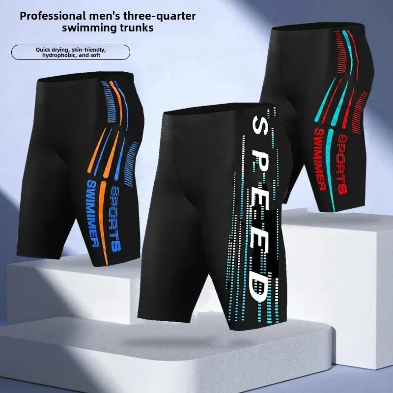 Men’s Plus Size Five-Point Swim Shorts