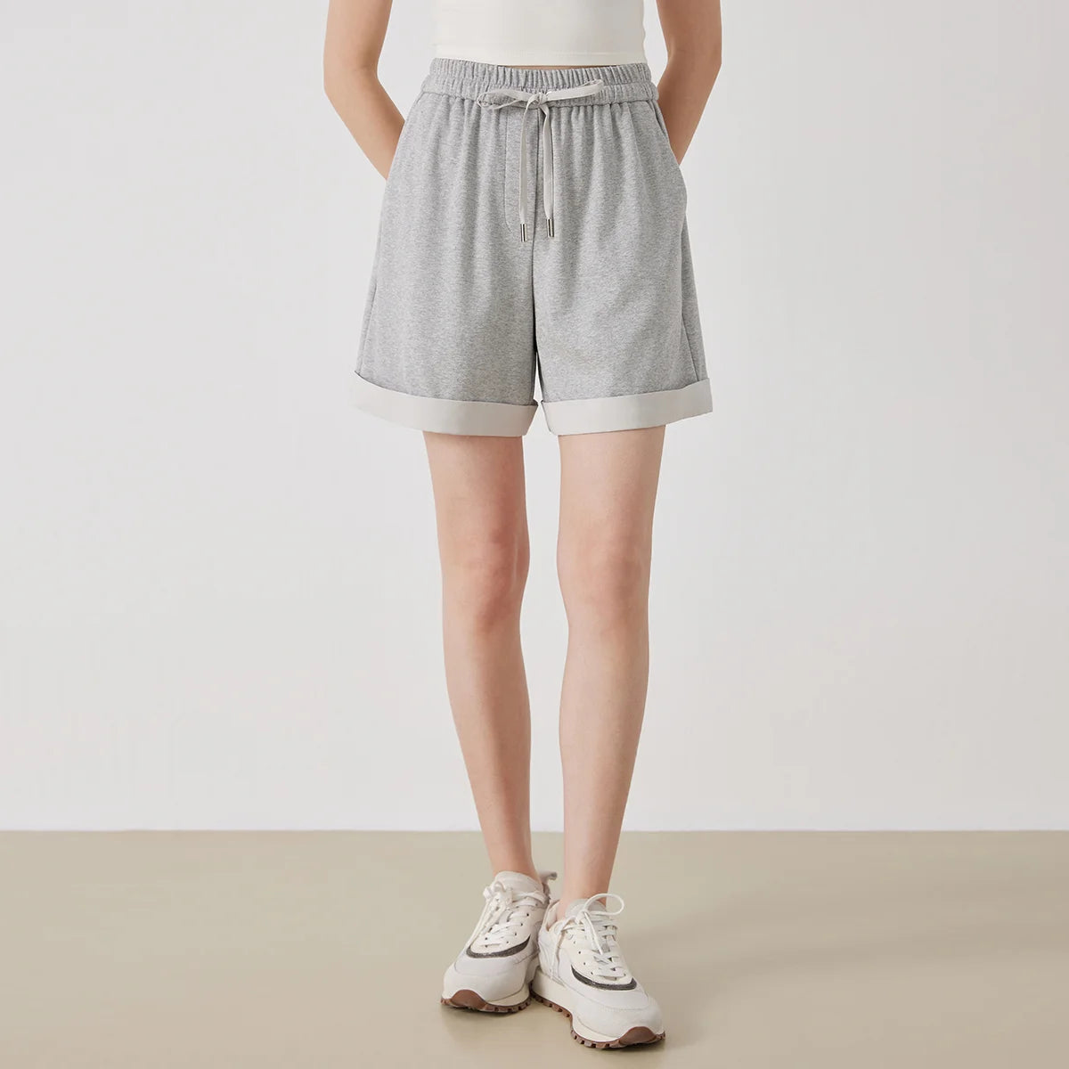 Women's Drawstring Cotton Casual Shorts