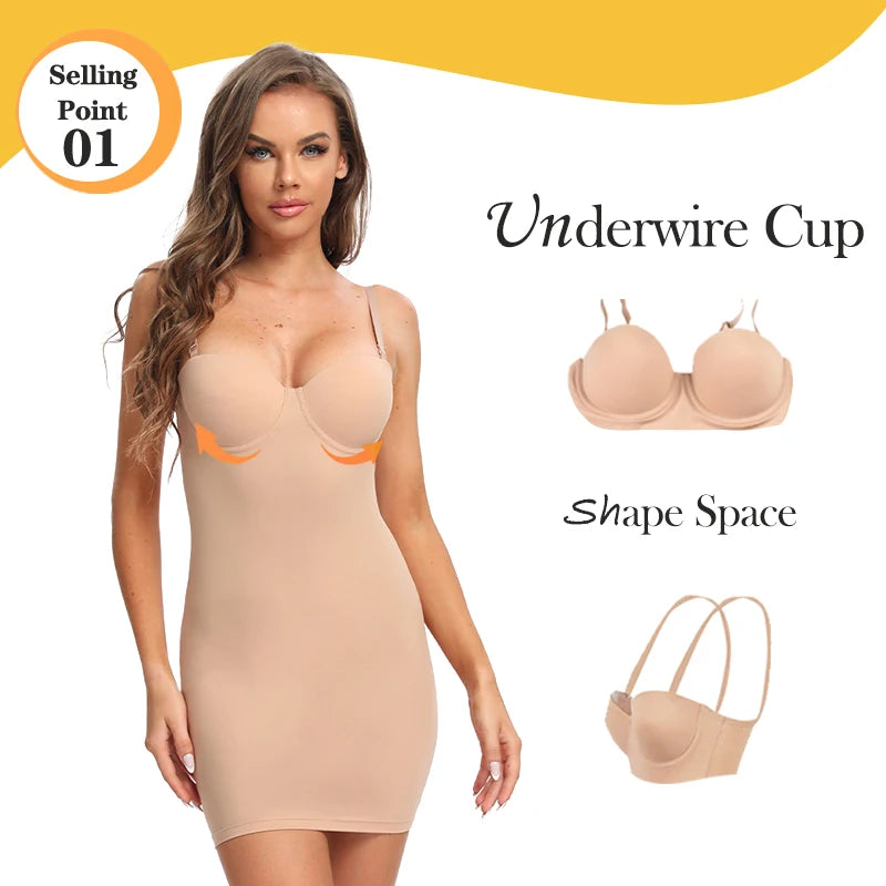Women Tube Shaping Slip Dress