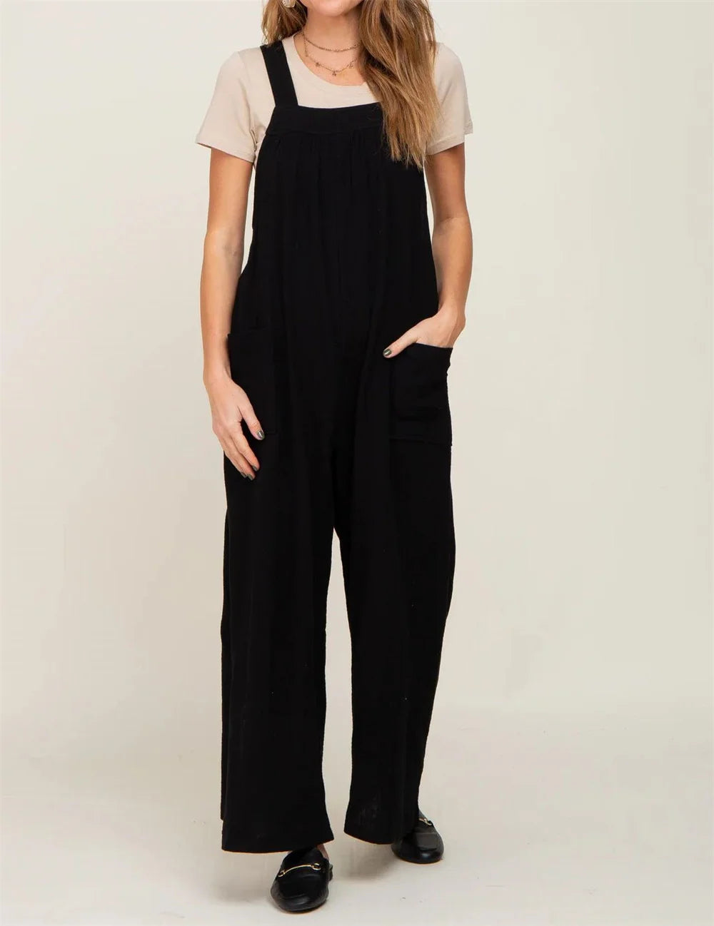 High Waist Lantern Sleeve Maternity Dress