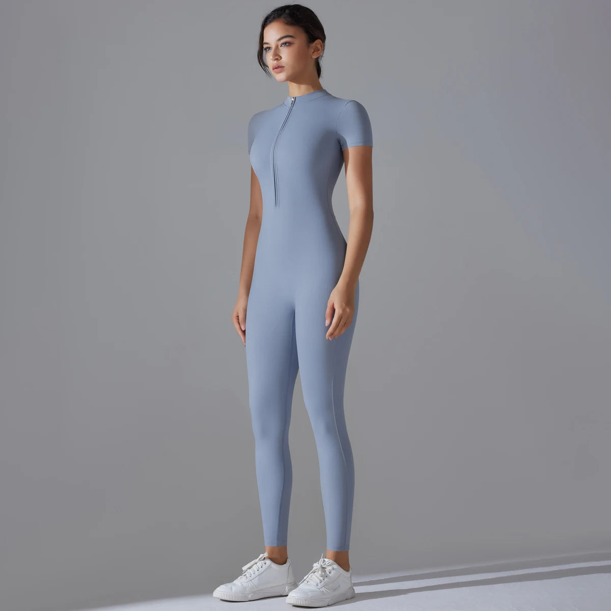 Women's Breathable Sports Yoga Bodysuit – Quick Dry Fitness Jumpsuit