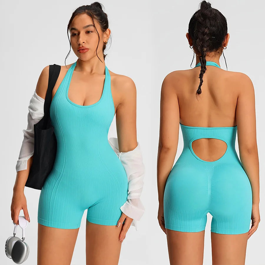 FitZora™ – Sports Gym Fitness Romper (Stretchy, Sleek & Performance-Ready)