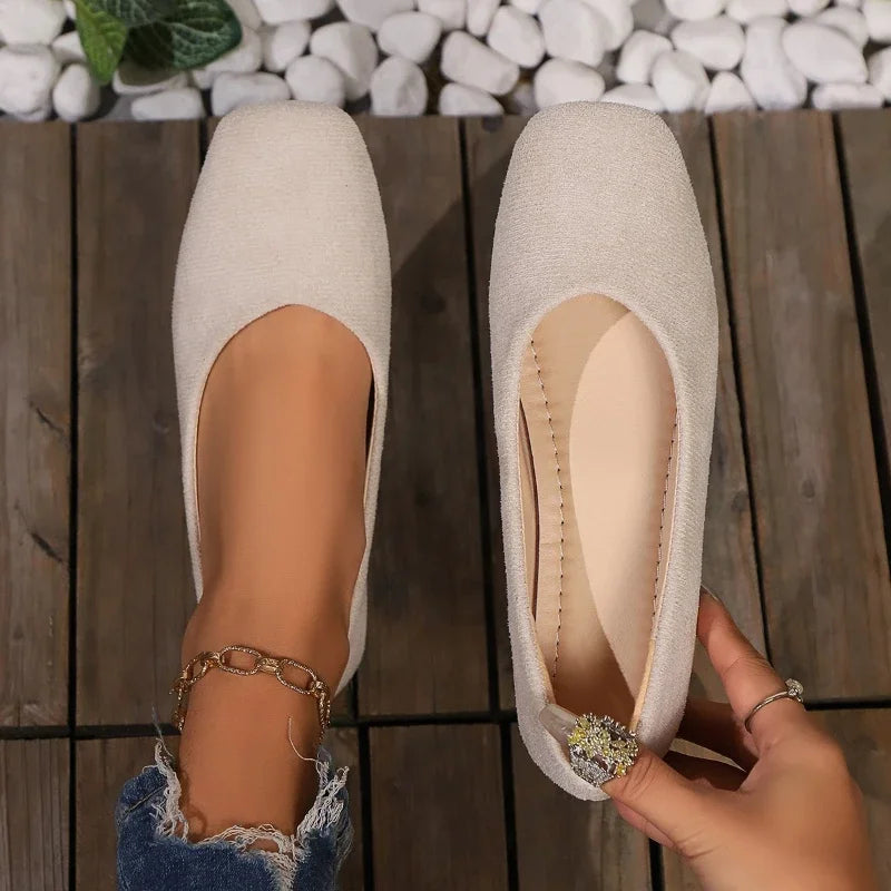 Women’s Square Toe Shallow Casual Ballet Flats