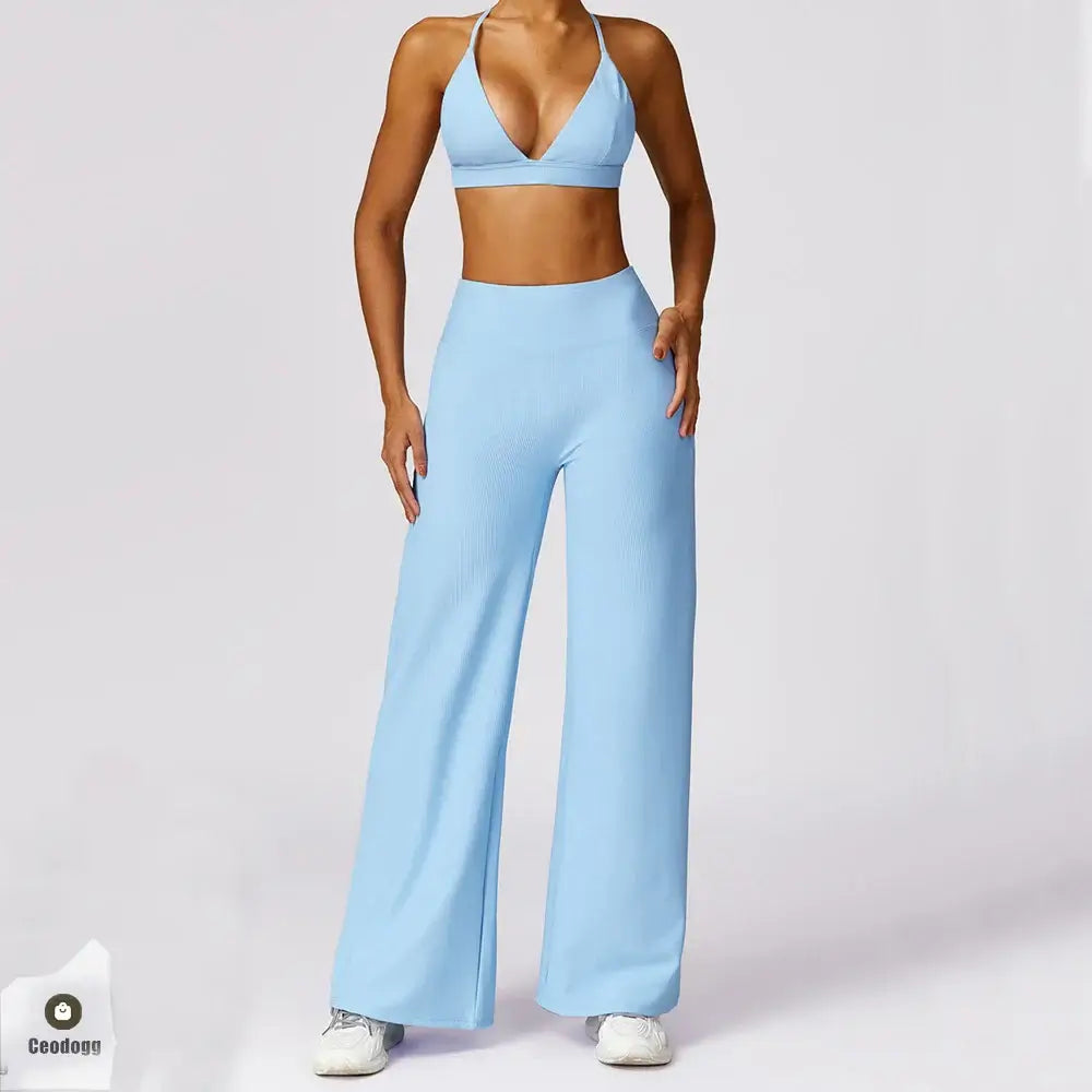 Women Ribbed Breathable Sports Bra